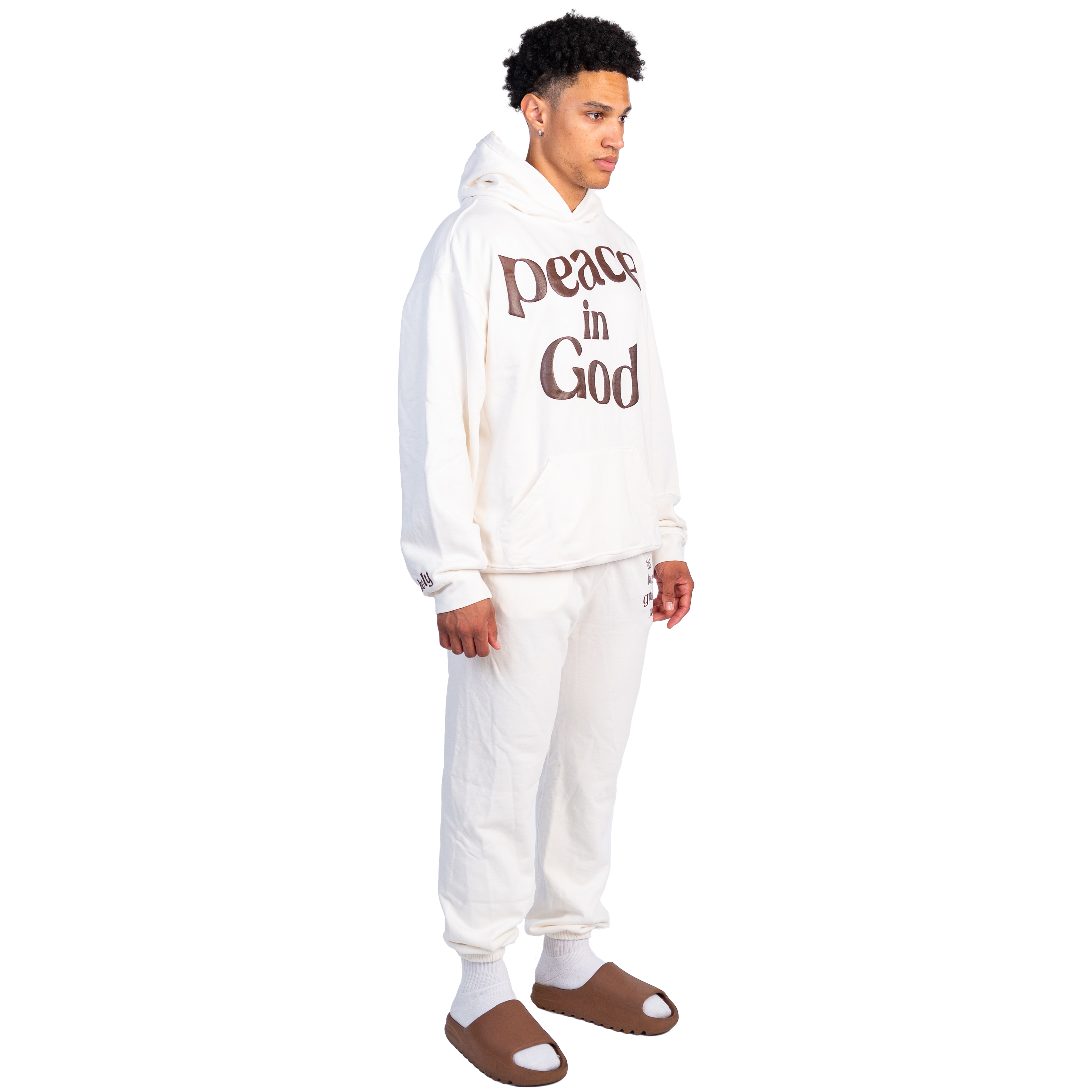 PEACE IN GOD HOODIE - VANILLA