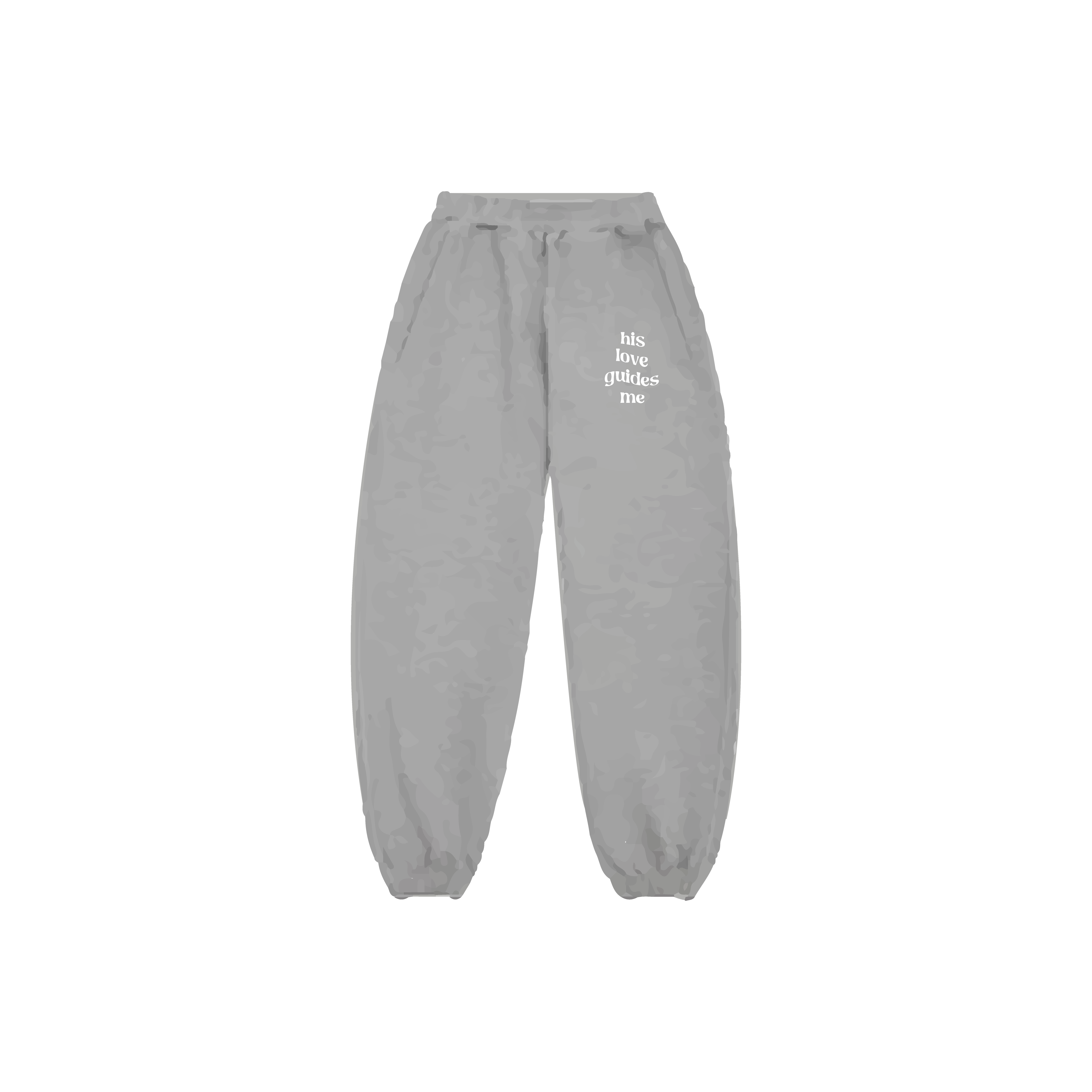 limited pre-launch access HIS LOVE GUIDES ME SWEATPANTS - GREY